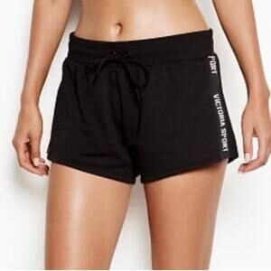 Victoria’s Secret Victoria Sport Black Spell Out Sweat Shorts